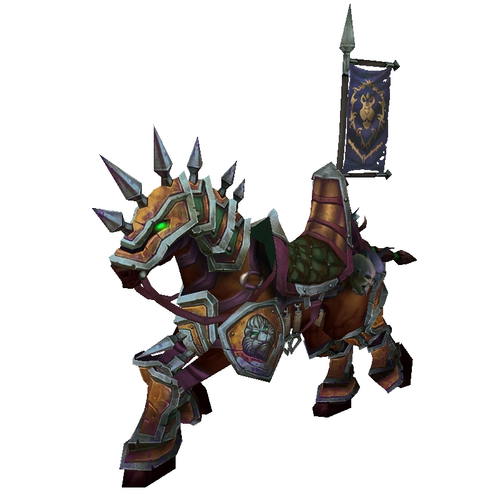 Coppery Armoured War Steed