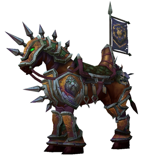Coppery Armoured War Steed