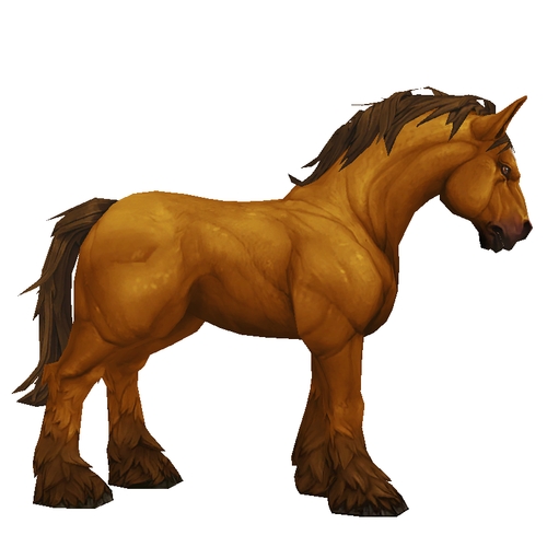 Unsaddled Light Chestnut Horse