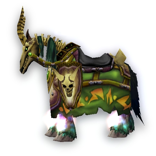 Green-Gold Skeletal Warhorse