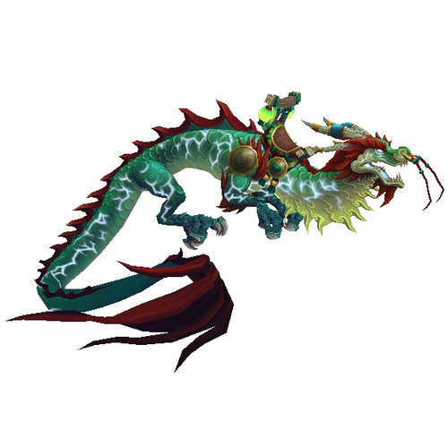 Warcraft Mounts: Thundering Jade Cloud Serpent