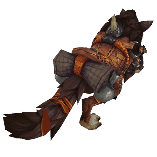Red-Brown Draenor Wolf