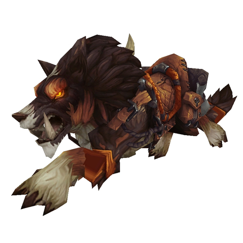 Red-Brown Draenor Wolf