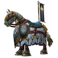 Crusader's White Warhorse