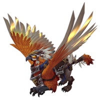 Cinder-Plumed Highland Gryphon