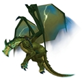 Tattooed Green Stormdrake