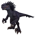 Unsaddled Black Ravasaur